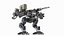 3D model Large Walking Combat Machine with Pilot