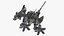 3D model Large Walking Combat Machine with Pilot