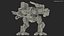 3D model Large Walking Combat Machine with Pilot