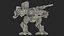 3D model Large Walking Combat Machine with Pilot