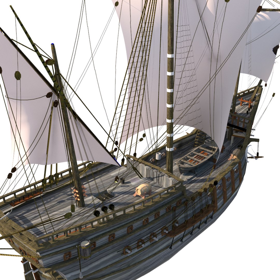 3D Hansa Caravel Model - TurboSquid 1214938