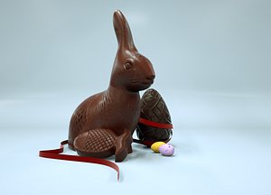 Easter Egg and Rabbit