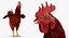 rooster chickens 3D model