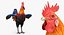 rooster chickens 3D model
