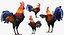 rooster chickens 3D model
