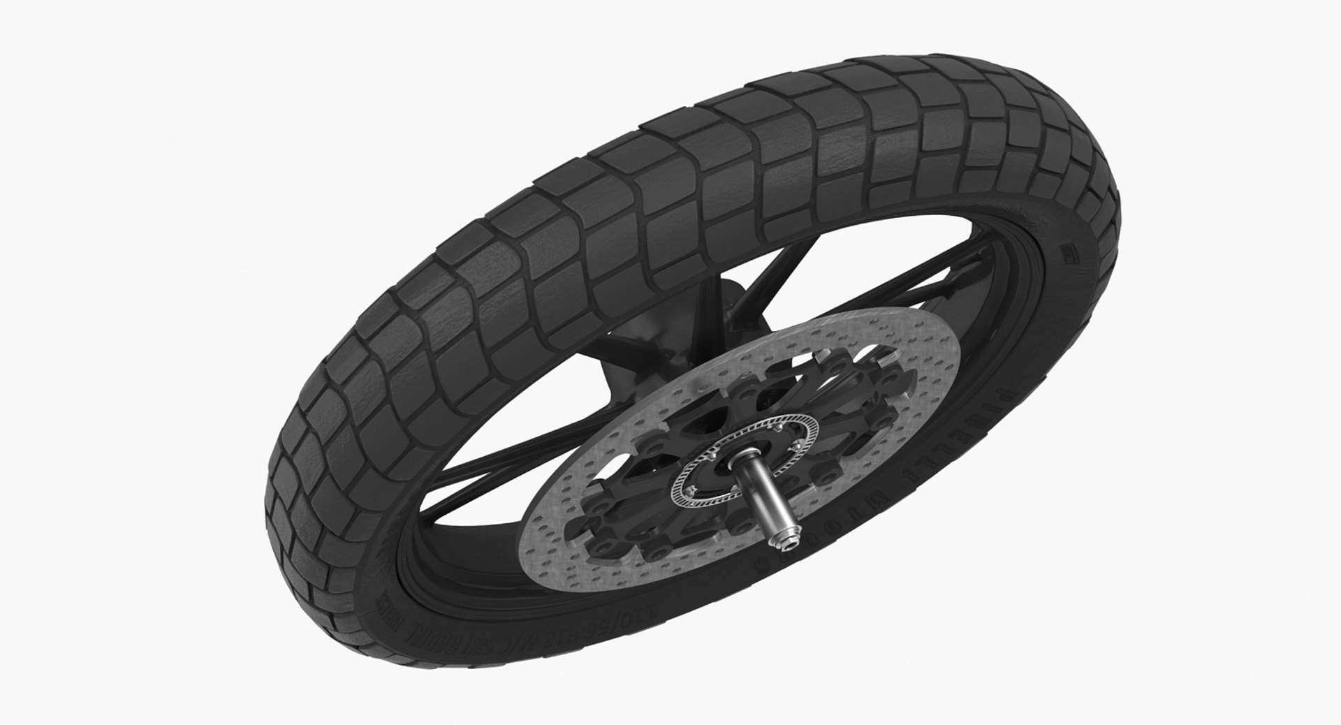 3d Model Motorcycle Wheel 2