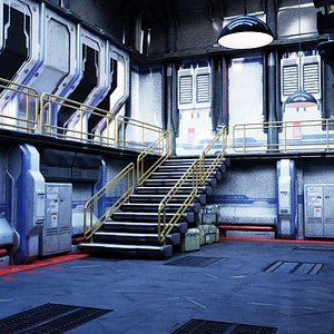 3D model space station