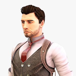 fbx cowboy character blender