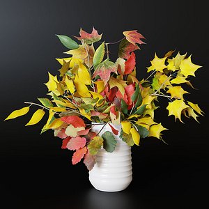 3D model autumn bouquet
