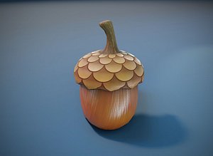 cartoon acorn toon model
