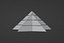 Futuristischer Pyramidenbau mit zwei Gipfeln