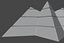 Futuristischer Pyramidenbau mit zwei Gipfeln