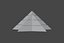 Futuristischer Pyramidenbau mit zwei Gipfeln