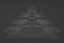 Futuristischer Pyramidenbau mit zwei Gipfeln