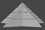 Futuristischer Pyramidenbau mit zwei Gipfeln