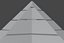Futuristischer Pyramidenbau mit zwei Gipfeln