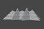 Futuristischer Pyramidenbau mit zwei Gipfeln