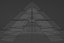 Futuristischer Pyramidenbau mit zwei Gipfeln