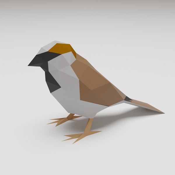bird - sparrow 3d model