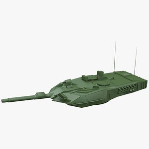 3D german leopard 2a6 turret