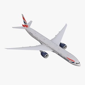 boeing 777-300er british airways 3d model
