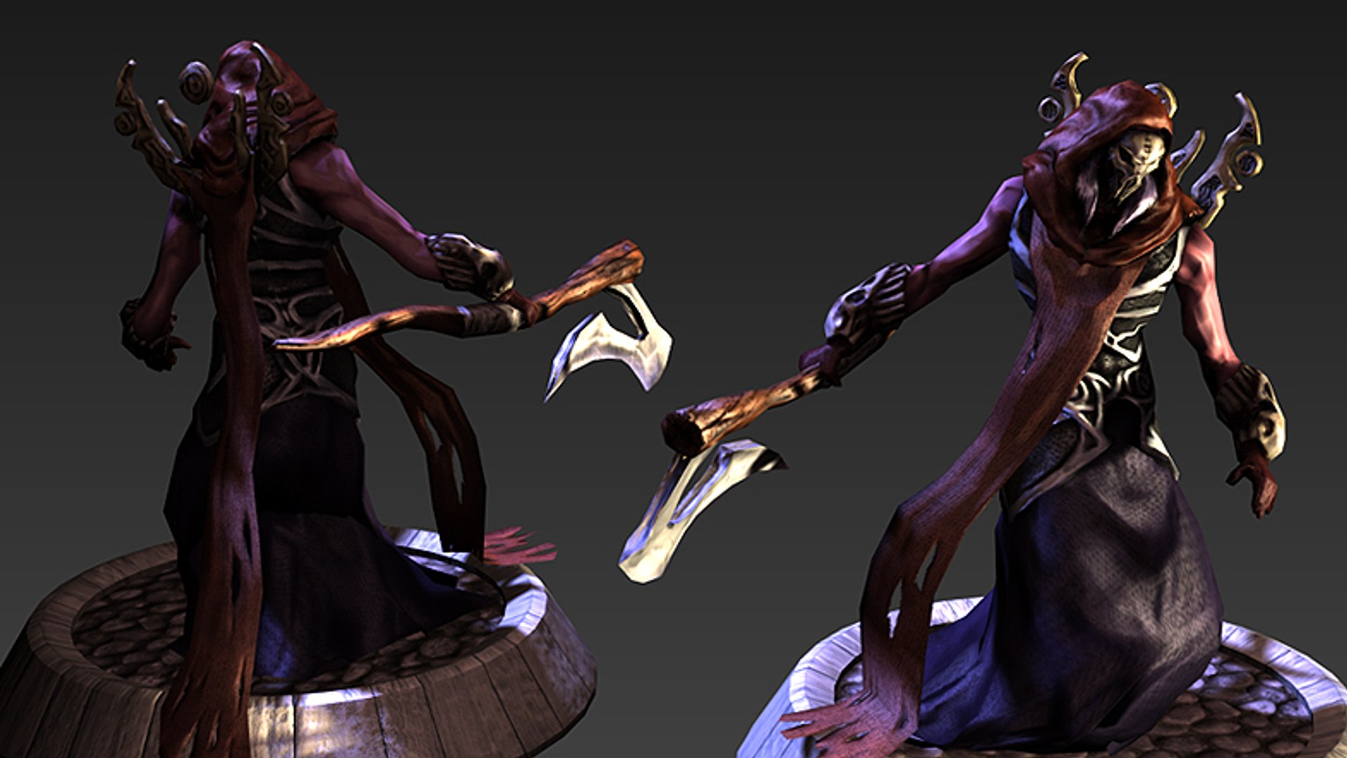 3d Model Of Necromancer Character