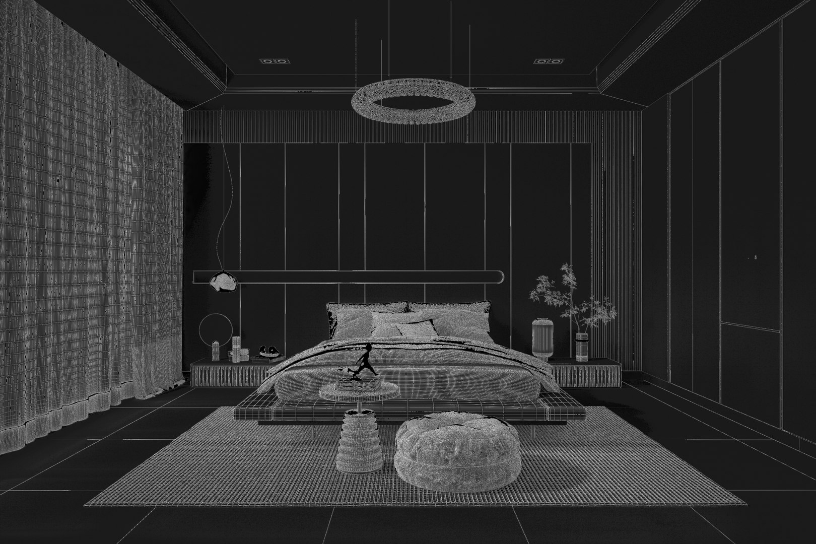 Bedroom Design 56 3D - TurboSquid 2008633