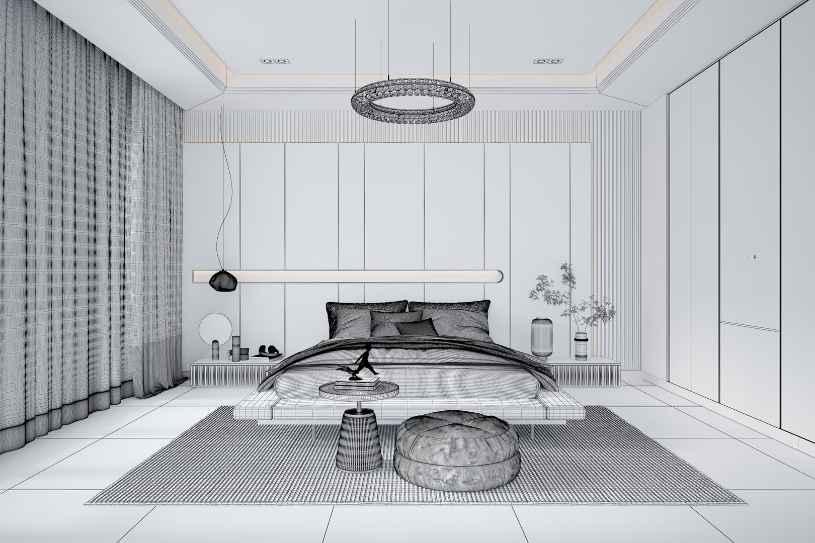 Bedroom Design 56 3D - TurboSquid 2008633