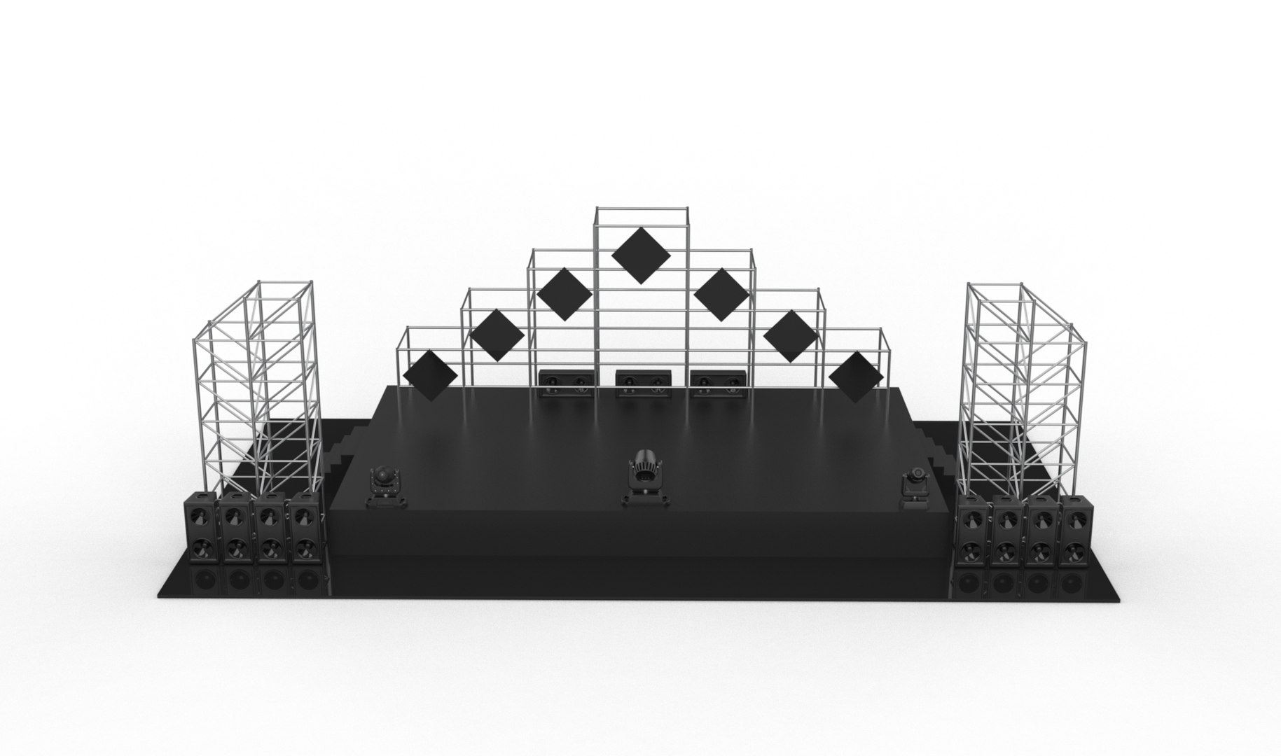 3D Stage 3D Model - TurboSquid 2332442