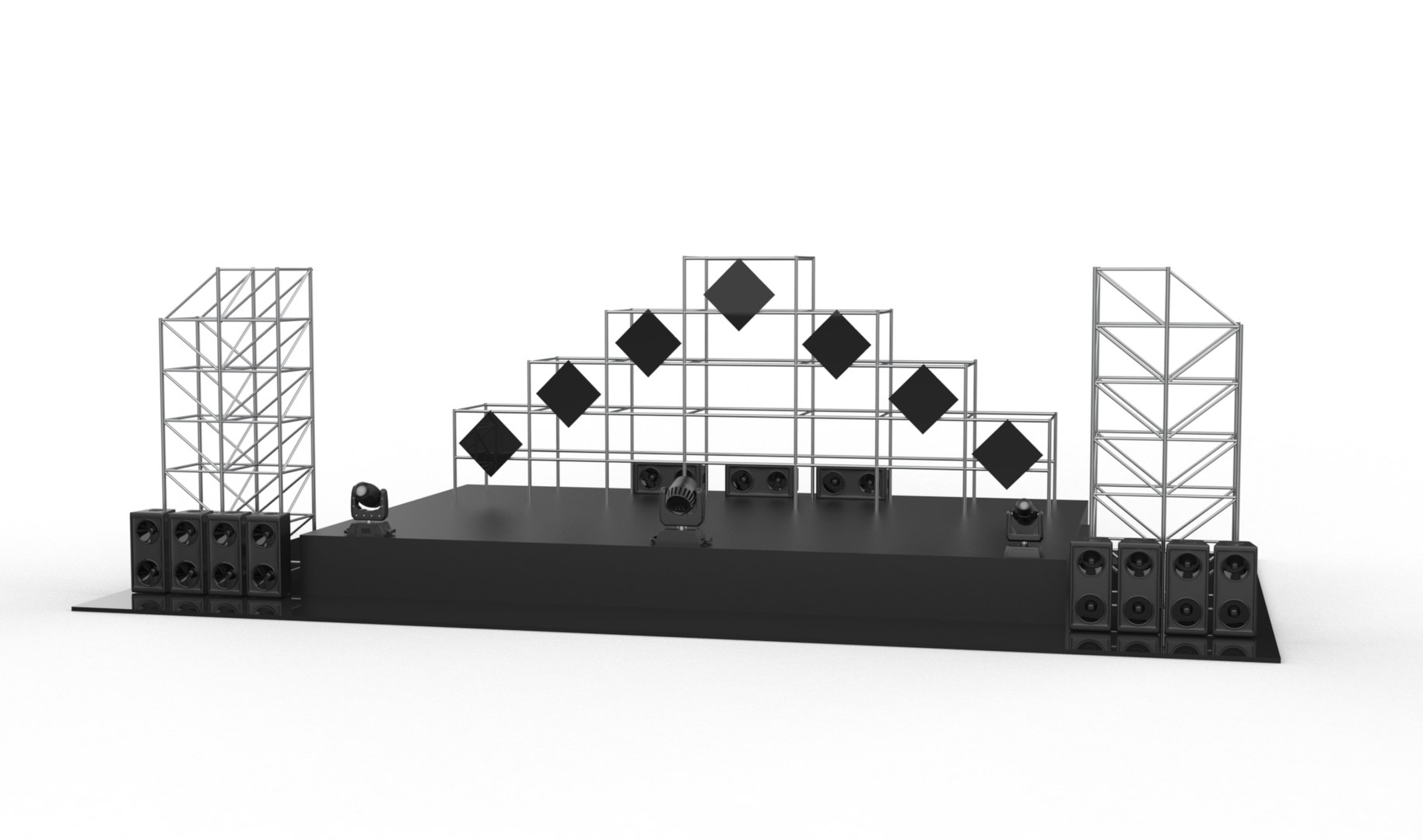 3D Stage 3D Model - TurboSquid 2332442