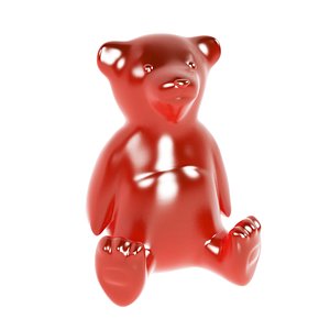 Gummy Teddy Bear Jelly Sweet Toy 3D model