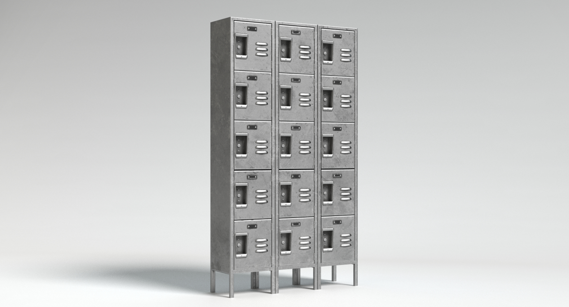 Metal Lockers 3D Model - TurboSquid 1194689