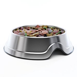 Pet Food Bowl 3D model