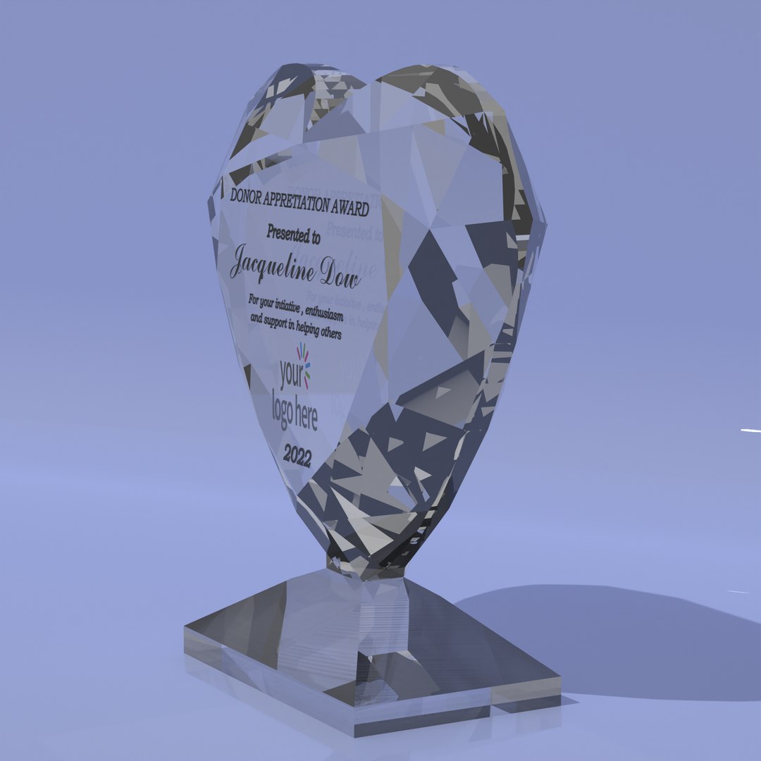 Crystal Heart Award 3D TurboSquid 1858898   3 