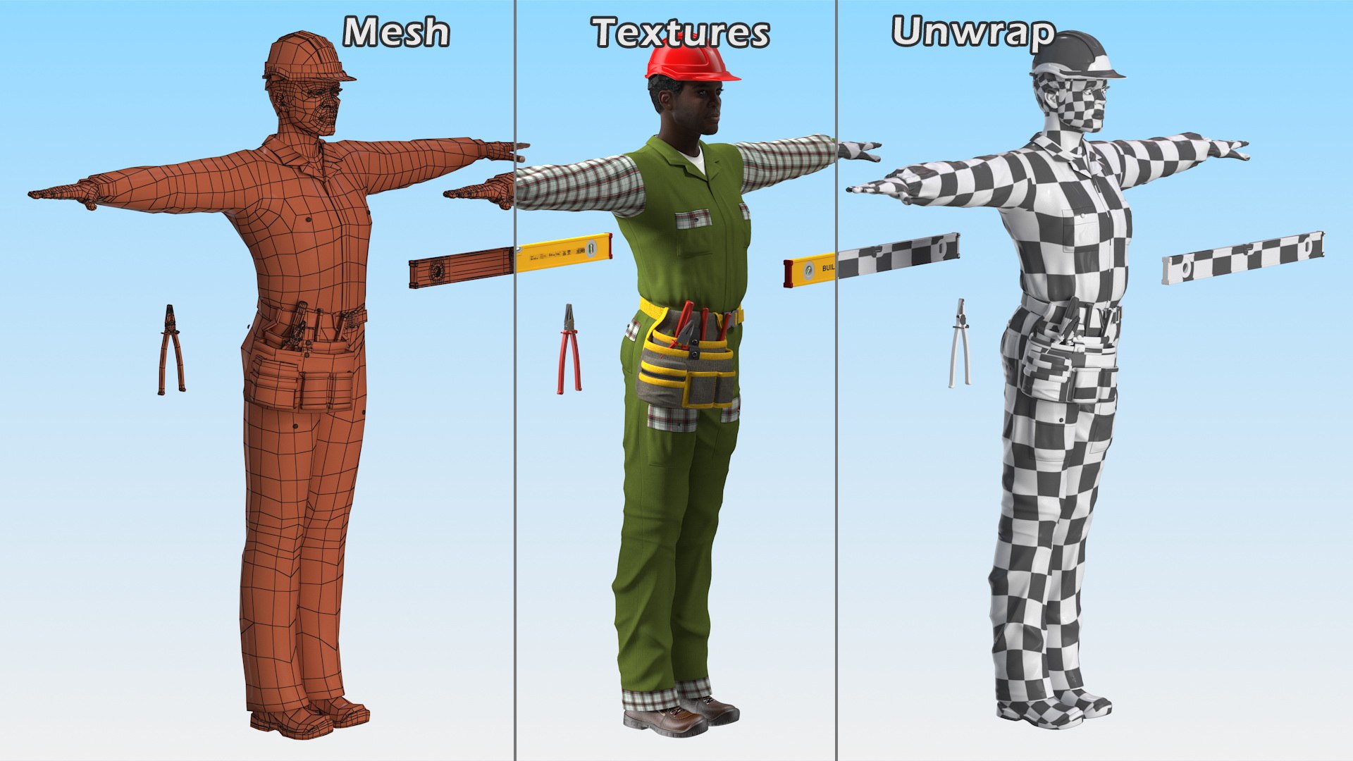 3D dark skinned black builder https://p.turbosquid.com/ts-thumb/p6/Ju5tqj/FMcTRAzW/darkskinnedblackbuilderrigged3dsmodel023/jpg/1609182354/1920x1080/fit_q87/6e2a8afd23cbbb01b0a70c640e15524310585704/darkskinnedblackbuilderrigged3dsmodel023.jpg