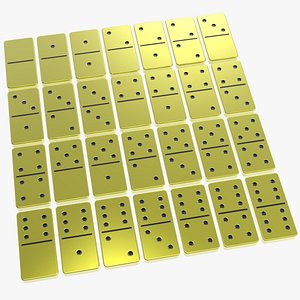 Gold Domino 3D model