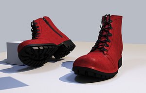 3D women boots model