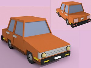 car low-poly 3D model