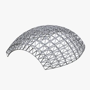 Truss Wavy Structure Architecture 06