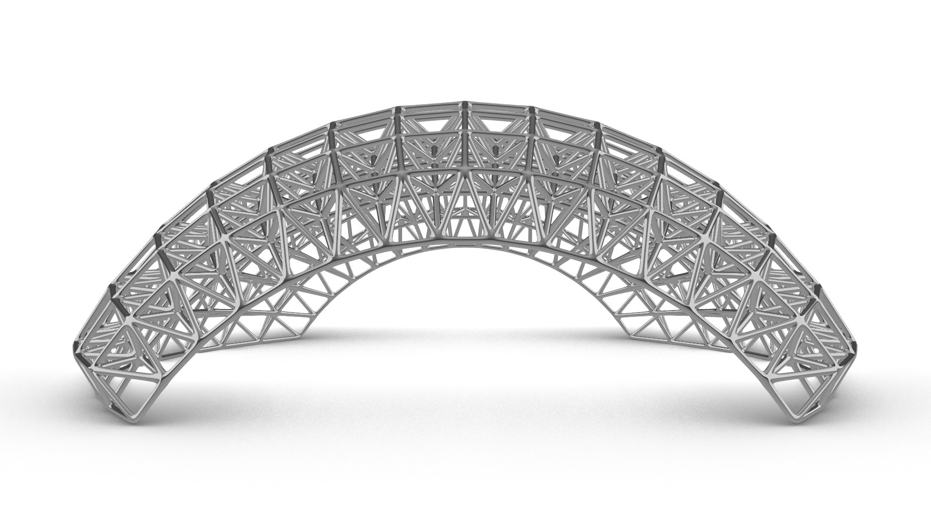 3D Outdoor Truss Gridshell Structure - TurboSquid 2345472