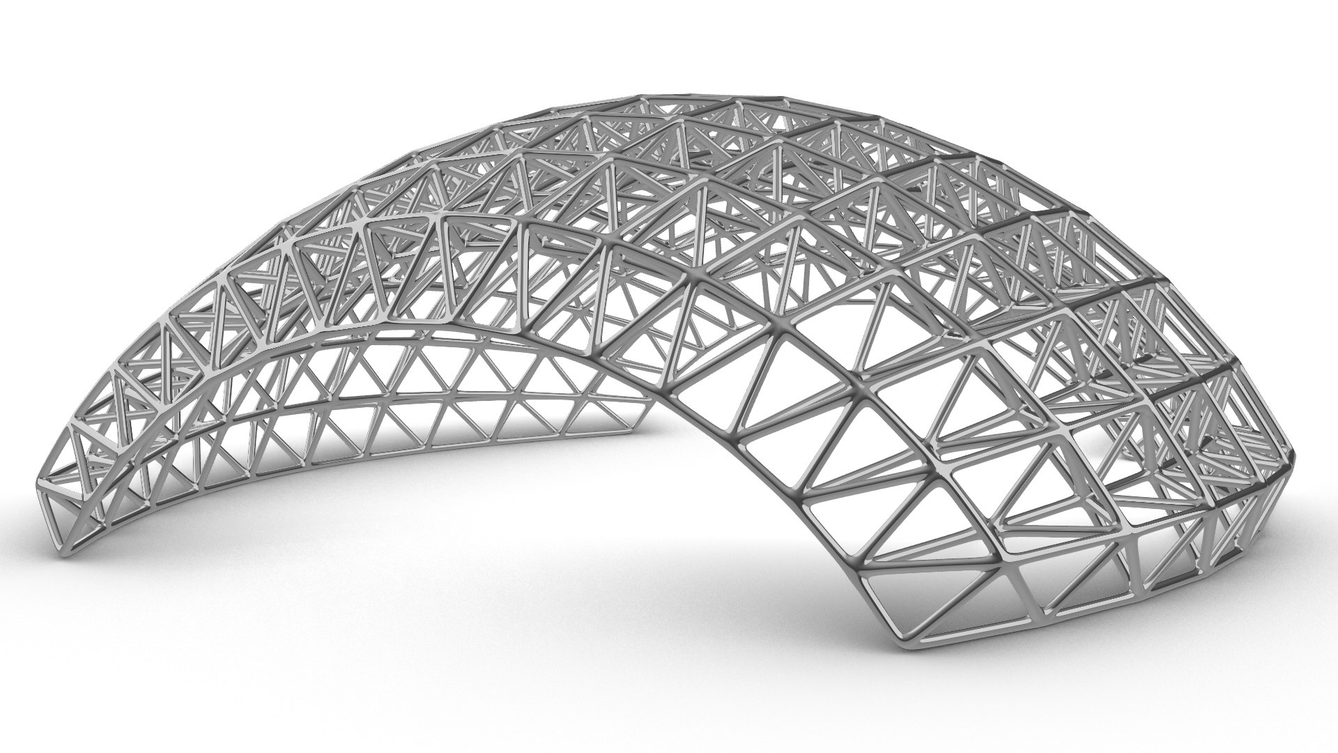 3D Outdoor Truss Gridshell Structure - TurboSquid 2345472