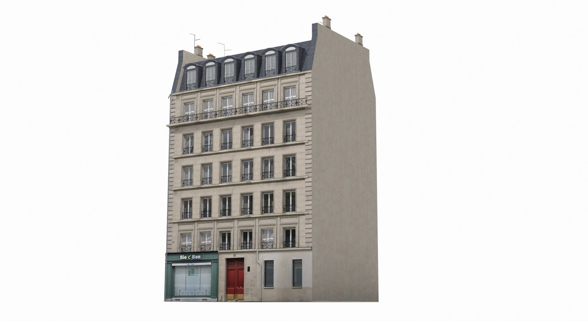 Photorealistic Paris Building 06 3D - TurboSquid 1785769