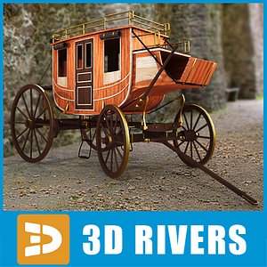 stagecoach coach obj