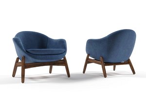 lounge armchair kofod-larsen 3D model