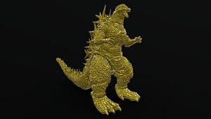 3D Golden Godzilla Minus One - Goldzilla