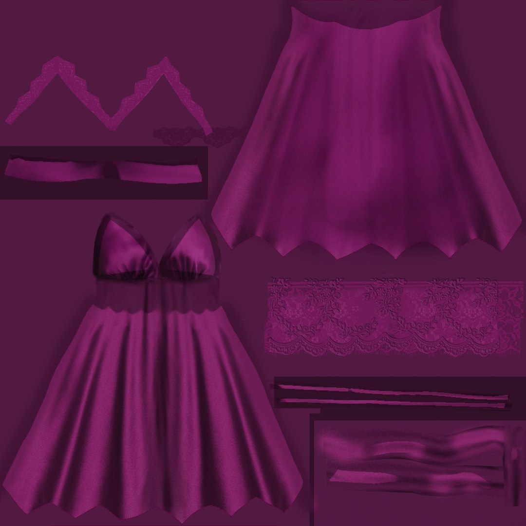 Babydoll Cami Dress 3D model https://p.turbosquid.com/ts-thumb/p6/h4giof/vW/texturemappurple/jpg/1644754349/1920x1080/fit_q87/d529cef99cb6a662480a4391ba34f21fdb656b20/texturemappurple.jpg