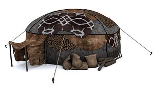 3D nomad tent model