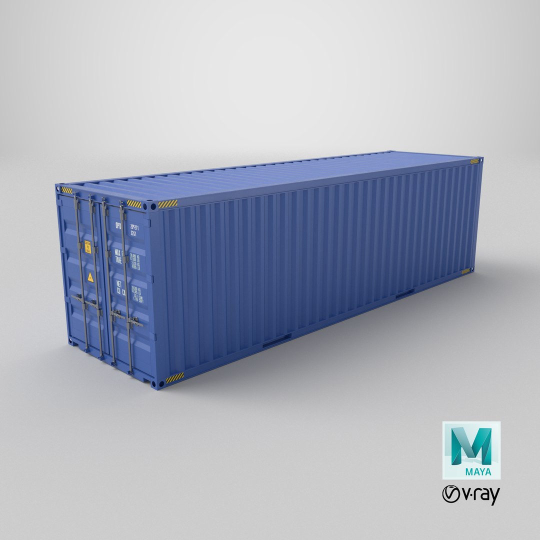 3D Model Detailed Shipping Container 03 - TurboSquid 2224687