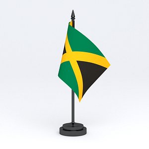 3D Table Flag Jamaica
