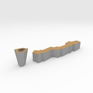 Bench Park 53 3D model
